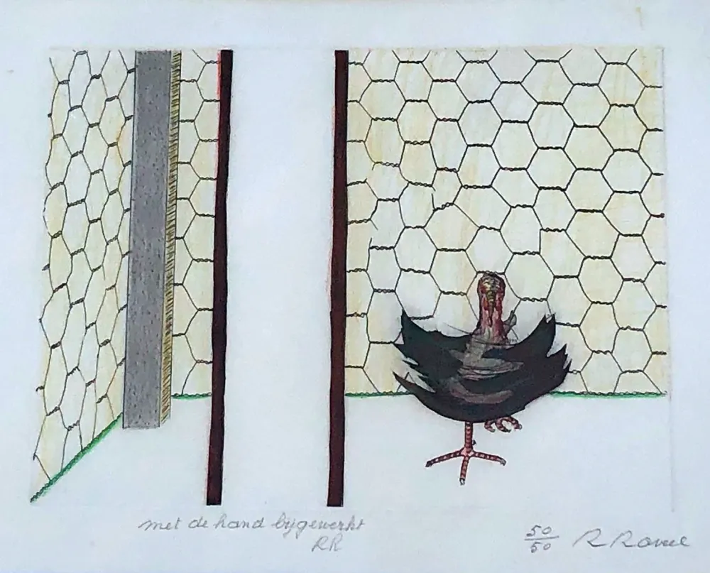 Гравюра Raveel - Gekooid maar niet onderworpen