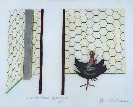 Гравюра Raveel - Gekooid maar niet onderworpen