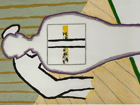 Литография Raveel - Vader en zoon (ii)