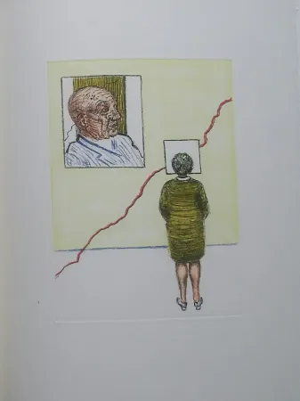 Гравюра Raveel - Verbeelding en werklijkheid...2003 