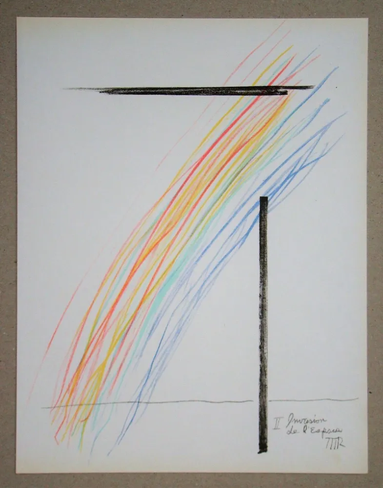 Литография Ray - Invasion de l'espace