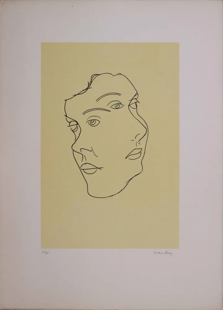 Литография Ray - Les six masques voyants