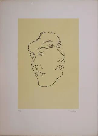 Литография Ray - Les six masques voyants