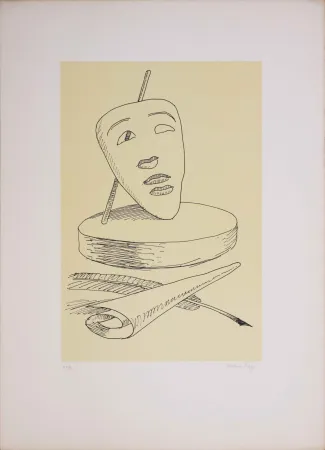 Литография Ray - Les six masques voyants