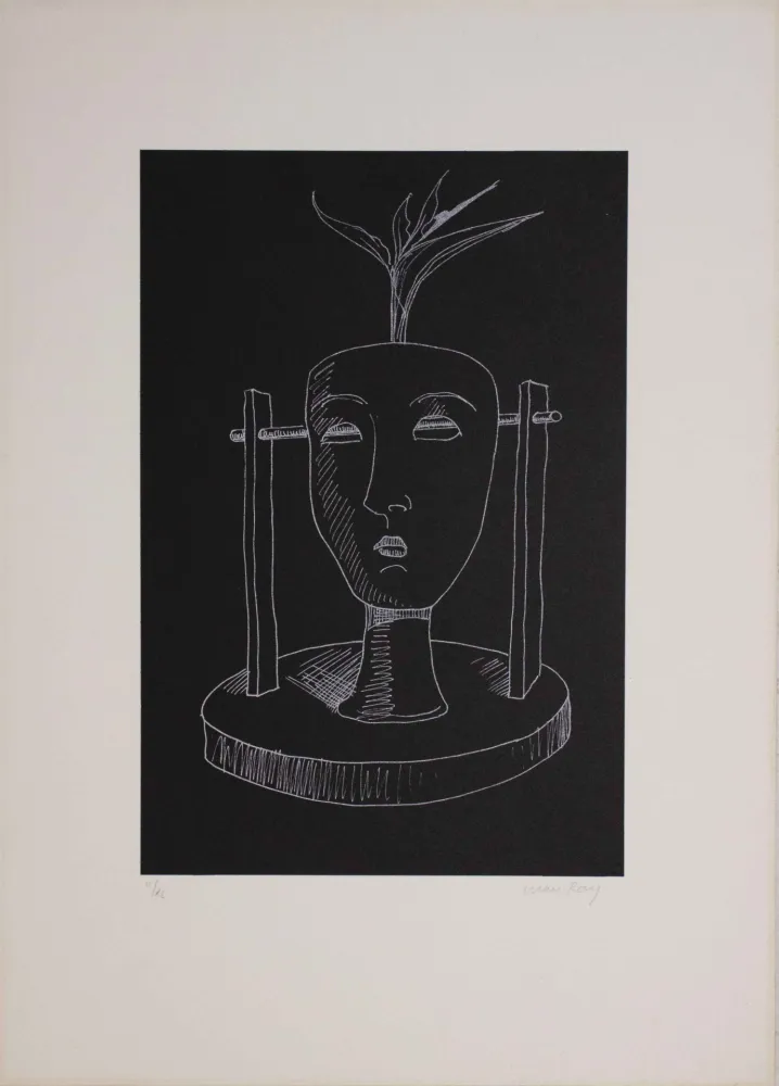 Литография Ray - Les six masques voyants