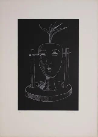 Литография Ray - Les six masques voyants