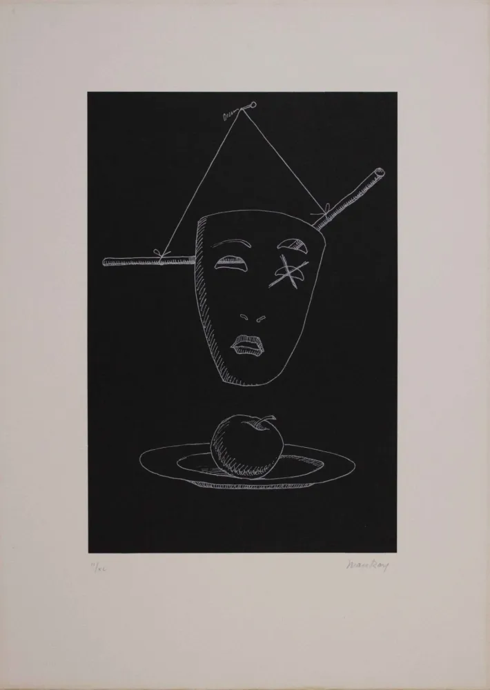 Литография Ray - Les six masques voyants