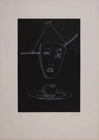 Литография Ray - Les six masques voyants