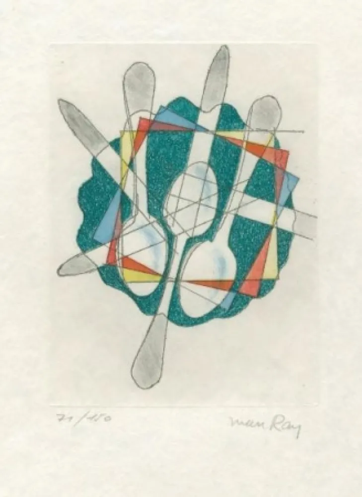 Офорт И Аквитанта Ray - Sans  titre (pour Electro-magie)