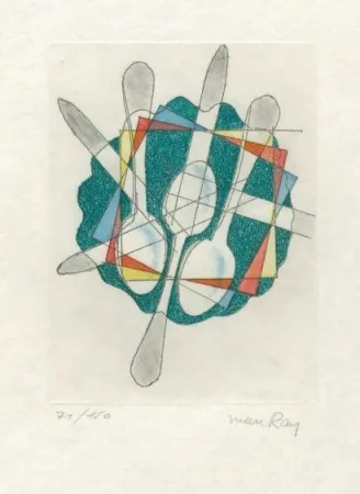 Офорт И Аквитанта Ray - Sans  titre (pour Electro-magie)