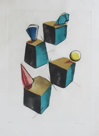 Офорт И Аквитанта Ray - Transfiguration d'un cactus