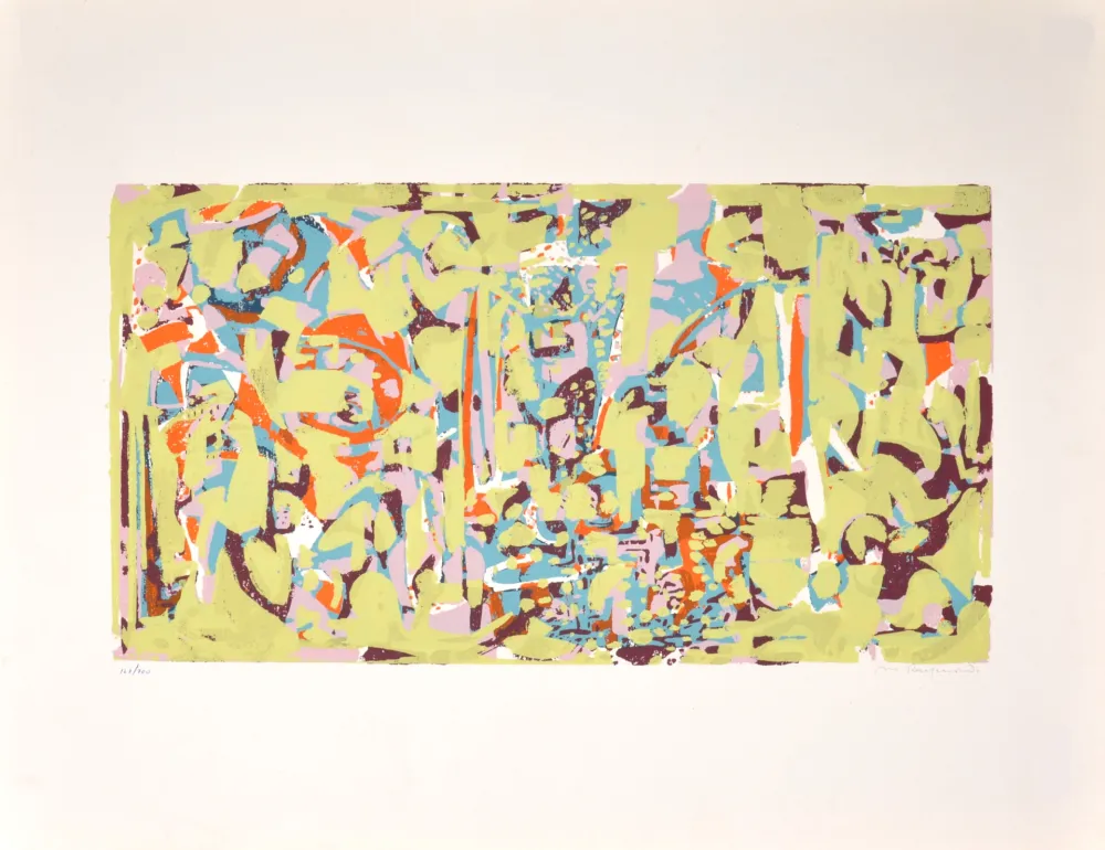 Сериграфия Raymond - Composition, 1954 - Hand-signed