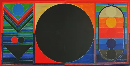 Литография Raza - Tree, Bindu and Five Elements