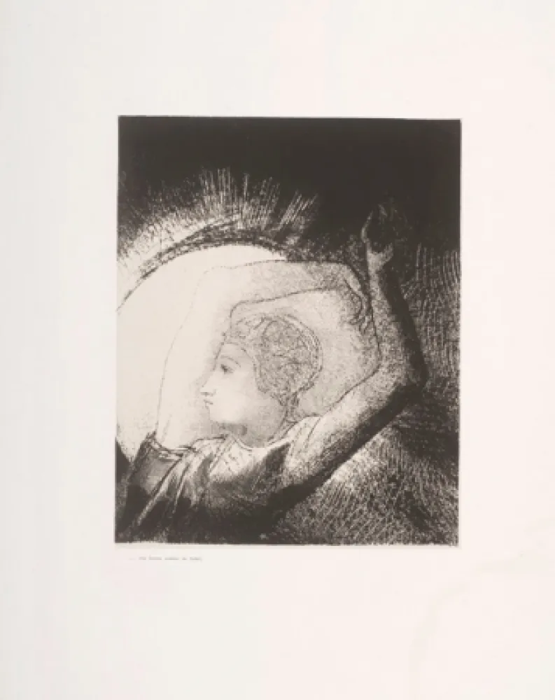 Литография Redon - Apocalypse de Saint-Jean