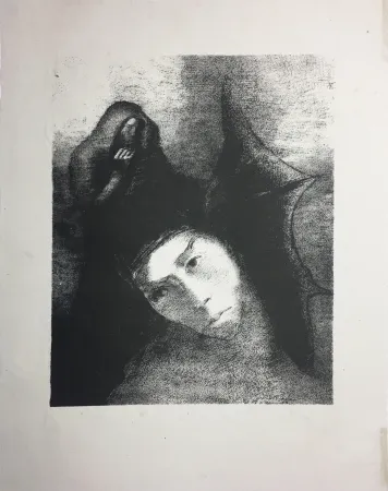 Литография Redon - LA TENTATION DE SAINT-ANTOINE (Planche XVIII, 3ème série) 1896
