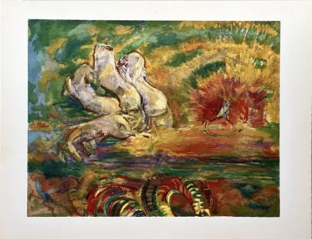 Трафарет Redon - LE CHAR D'APOLLON (1910) (The Chariot of Apollo) 