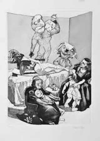 Офорт И Аквитанта Rego - Les Planches Courbes