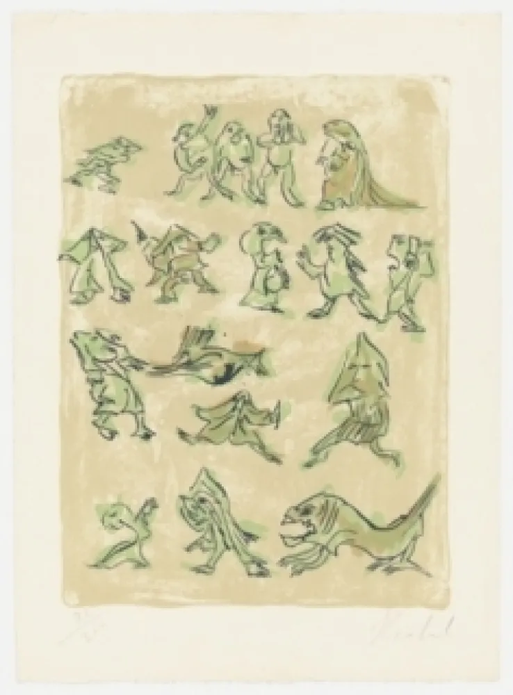 Литография Reinhoud - 17 contre