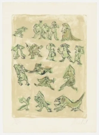 Литография Reinhoud - 17 contre