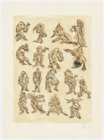 Литография Reinhoud - 17 pour