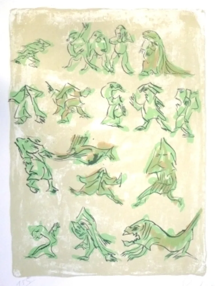 Литография Reinhoud - 17 pour