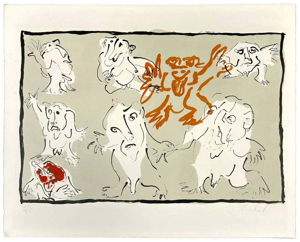 Литография Reinhoud - C'est la vie