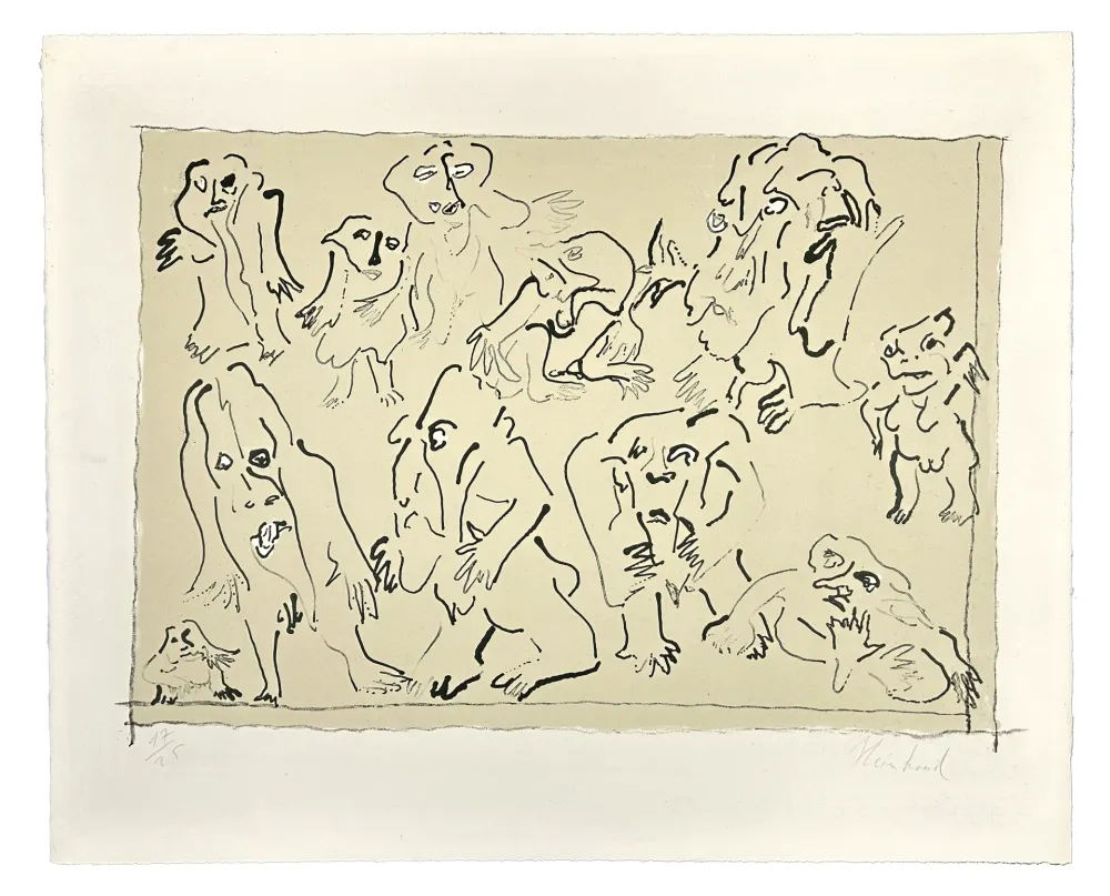 Литография Reinhoud - Jour de sortie