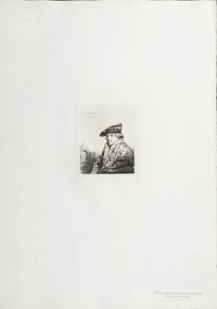 Фототипия Rembrandt - Jeune Homme assis réfléchissant