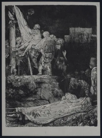 Фототипия Rembrandt - La descente de croix aux flambeaux