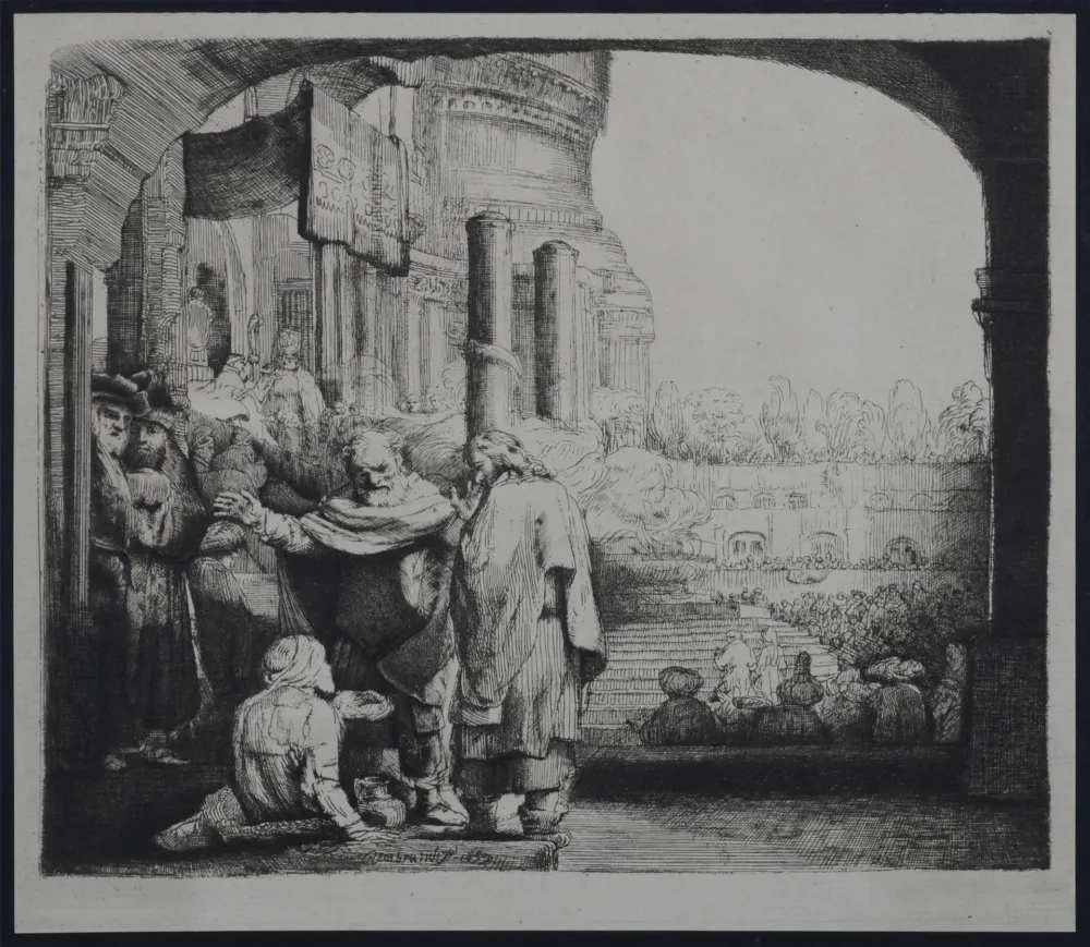 Фототипия Rembrandt - Saint Pierre guérissant le paralytique