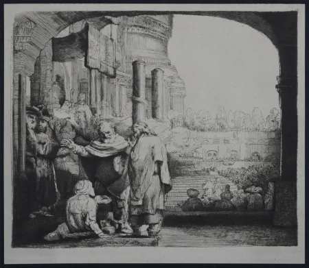 Фототипия Rembrandt - Saint Pierre guérissant le paralytique