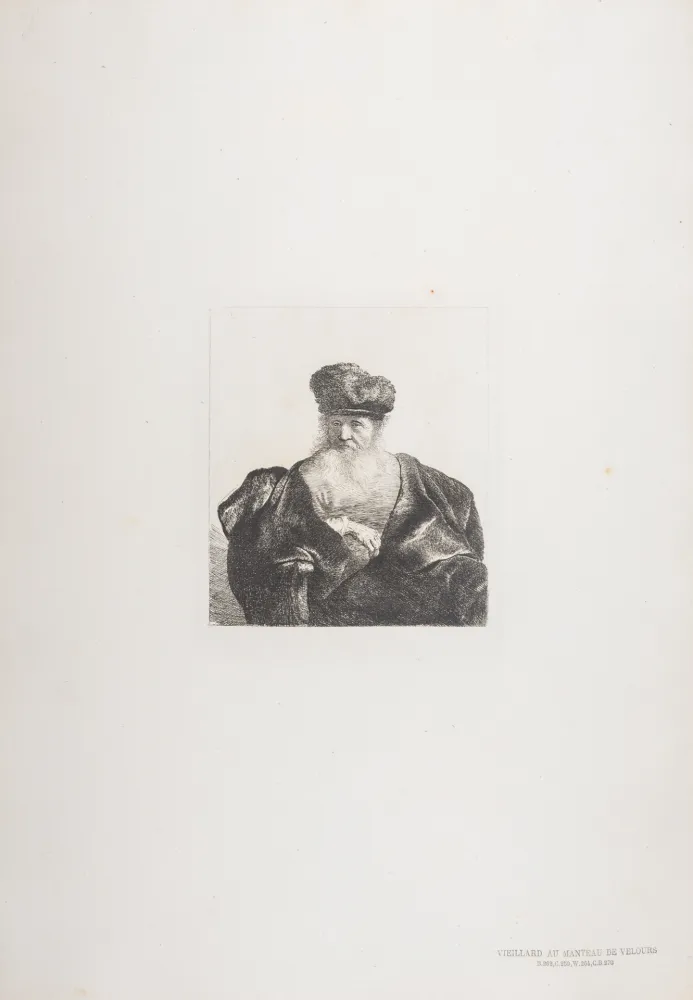 Фототипия Rembrandt - Vieillard au manteau de velours