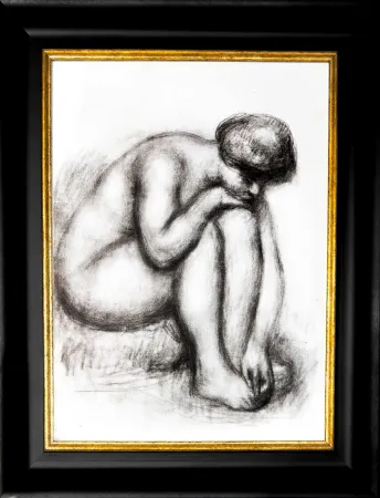 Литография Renoir - Baigneuse se séchant