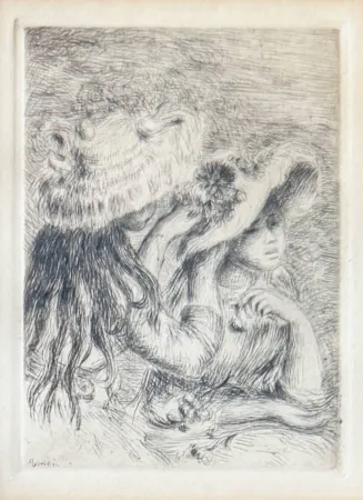 Литография Renoir - Le Chapeau Épinglé
