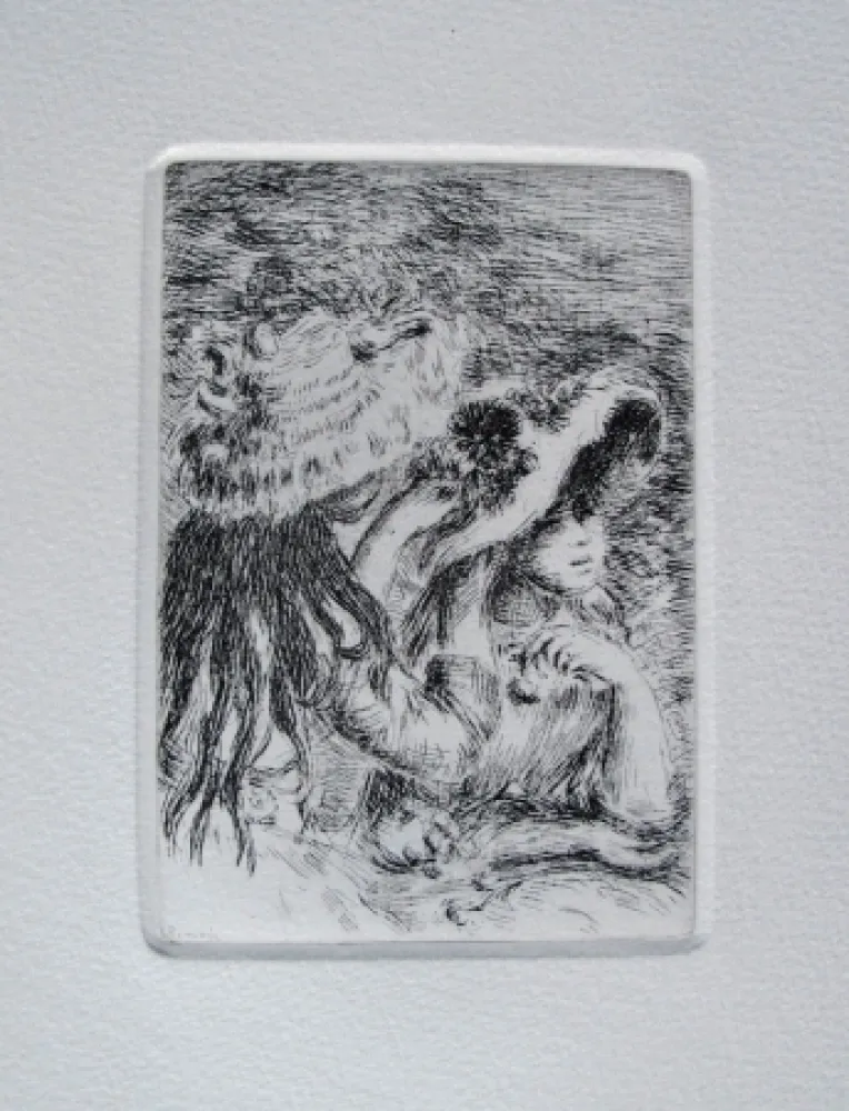 Гравюра Renoir - Le chapeau épinglé