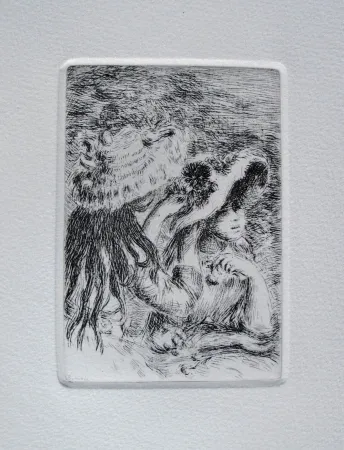 Гравюра Renoir - Le chapeau épinglé