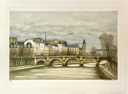 Литография Renoux - Le Pont-Neuf