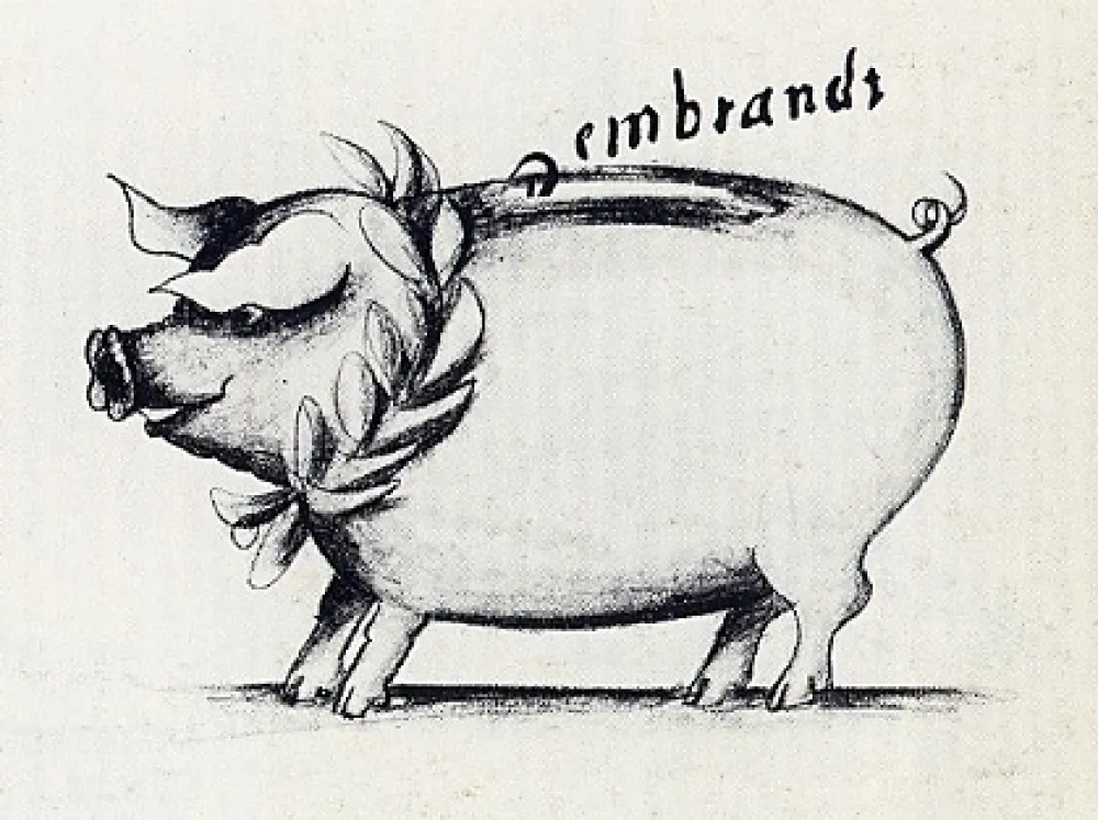 Гравюра Reuterswärd - Tirelire