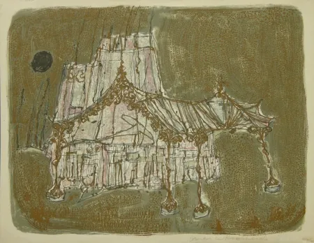 Литография Richards - Untitled abstract fantasy