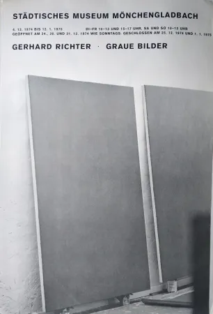 Гашение Richter - Graue Bilder. Ausstellungsplakat.