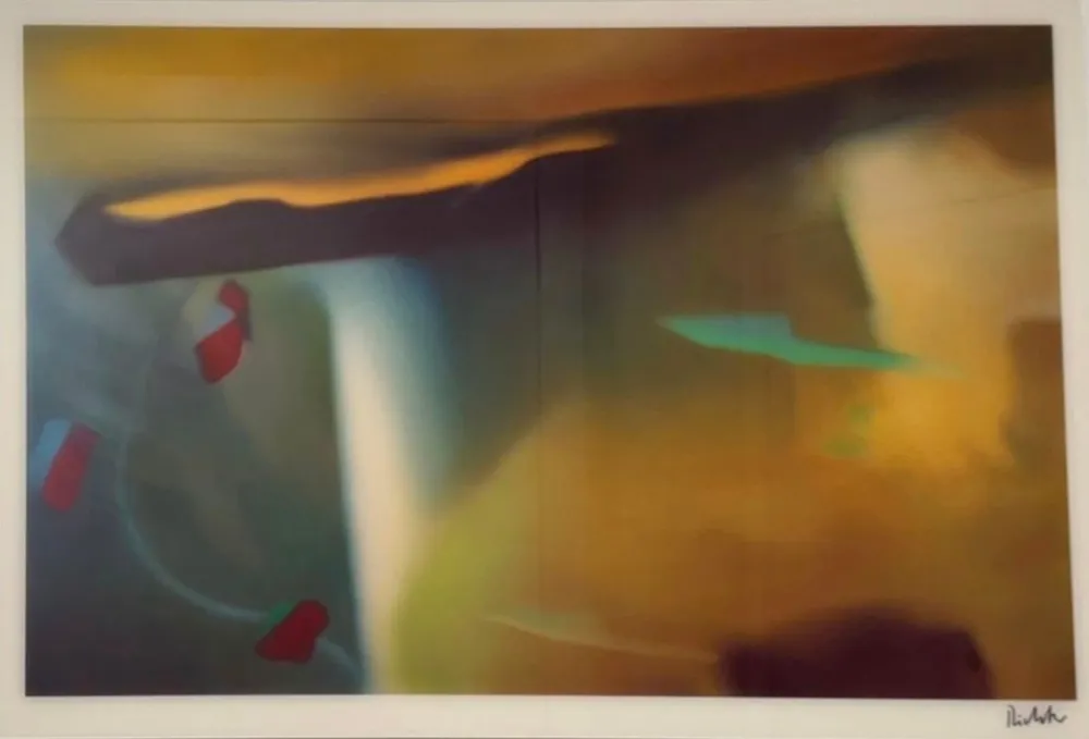 Многоэкземплярное Произведение Richter - Offset of abstract painting