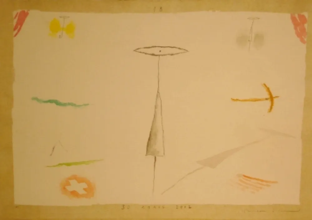 Литография Riera I Aragó - 30 Abril 2002