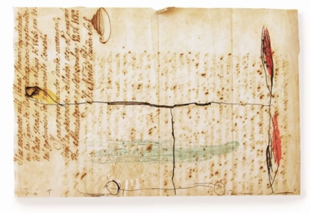 Офорт И Аквитанта Riera I Arago - Airplane with Red Propeller