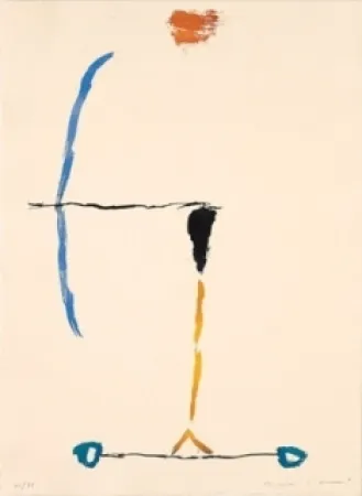 Гравюра Riera I Aragó - Avió arc blau 