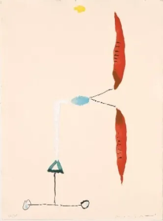 Гравюра Riera I Aragó - Avió hèlix vermella 