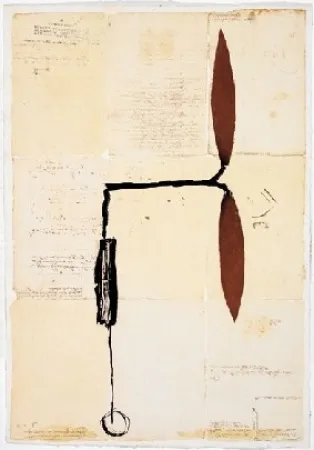 Многоэкземплярное Произведение Riera I Aragó - Avió hèlix vermella sobre manuscrits