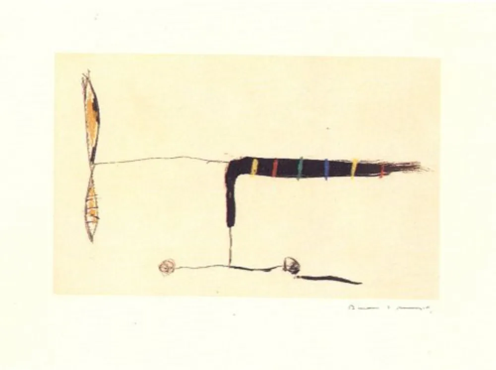 Гравюра Riera I Aragó - Avió mig-1