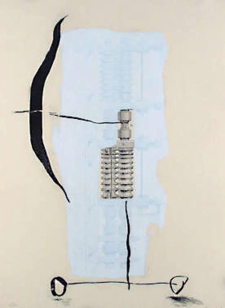 Акватинта Riera I Aragó - Blatt 19 aus Portofolio 19 máquines