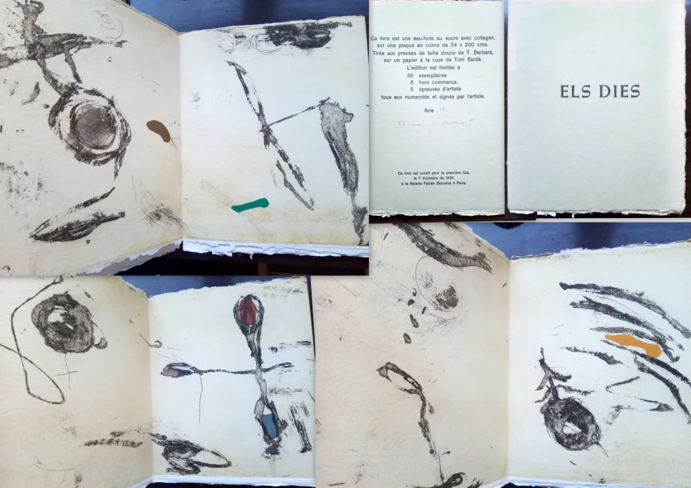 Офорт Riera I Arago - Els dies (Livre d'artiste)