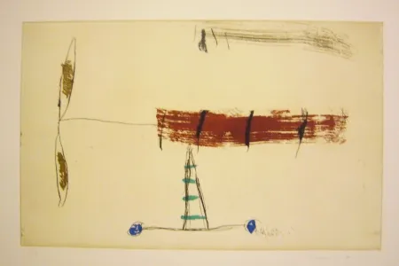 Офорт И Аквитанта Riera I Aragó - Sans titre 2